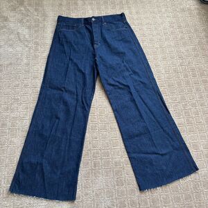 Veronica Beard Blue Wide Leg Jeans